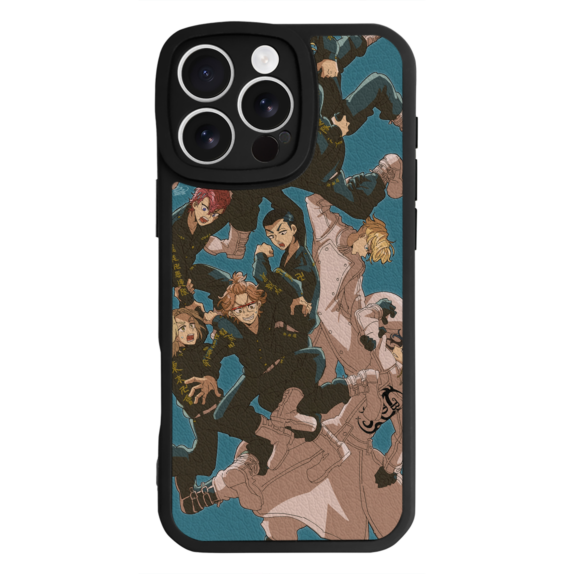 （画像用） 東京リベンジャーズ Tokyo Revengers 【iPhone 16シリーズ対応】シリコンスマホケース（レザー調） 材質：シリコン